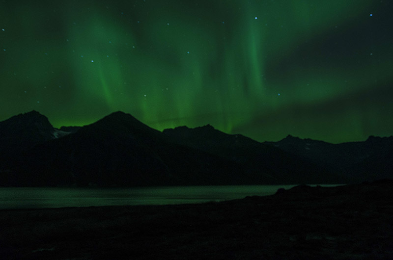 05 - Groenlandia - aurora boreal - fiordo Tasermiut - campamento Tasermiut